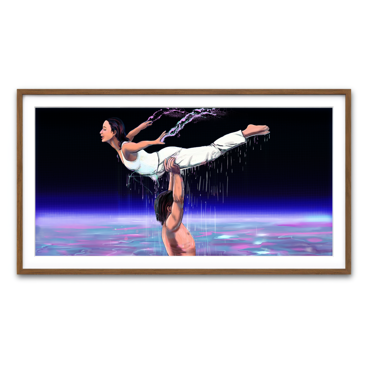 Framed Print 2x1 Walnut