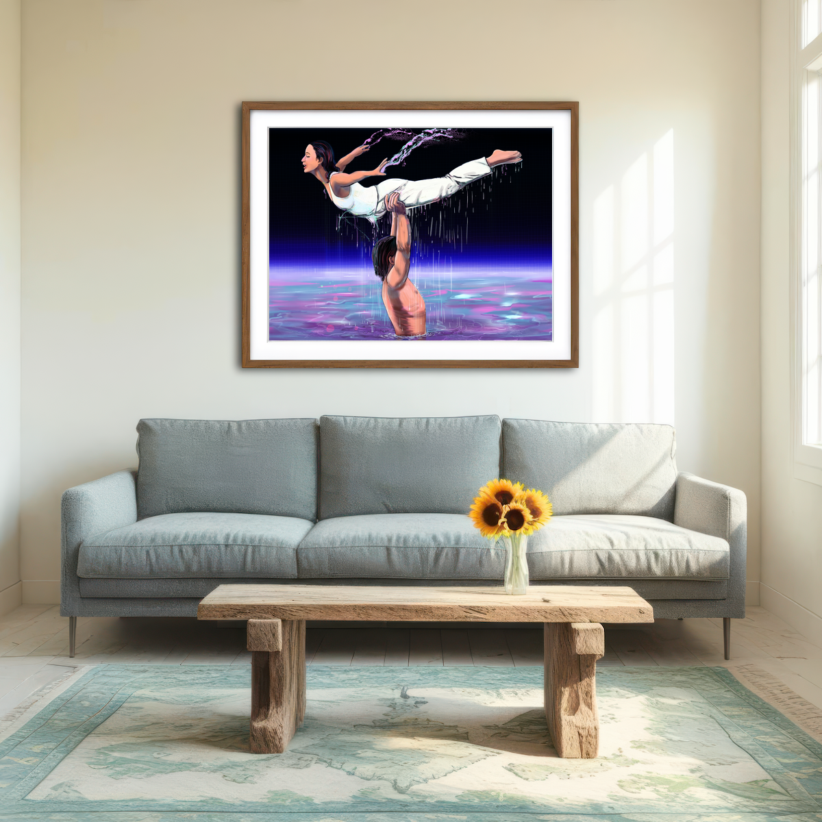 AUTO-MOCKUP ROOM | Abstract Dirty Dancing Wall Art