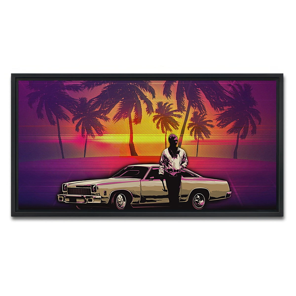 AUTO-MOCKUP WHITE | abstract drive | 1 Piece | Black Framed Canvas | group=2x1