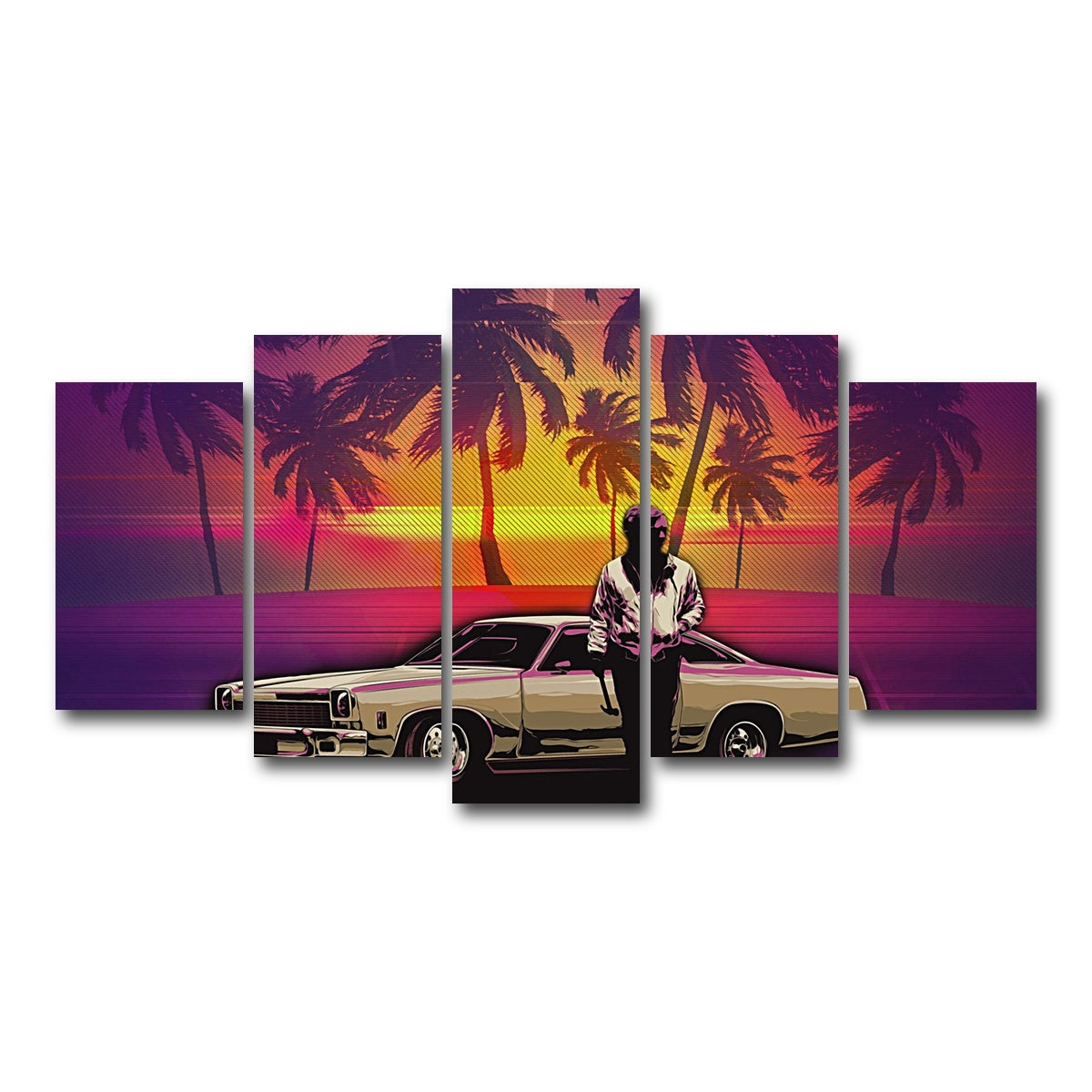 AUTO-MOCKUP WHITE | abstract drive | 5 Piece | Gallery Wrap Canvas | group=5_normal