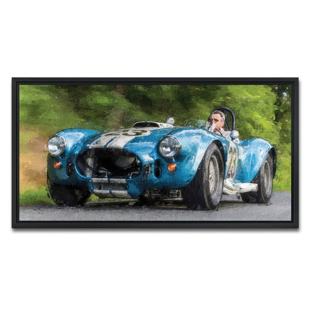 AUTO-MOCKUP WHITE | ac cobra 1 | 1 Piece | Black Framed Canvas | group=2x1