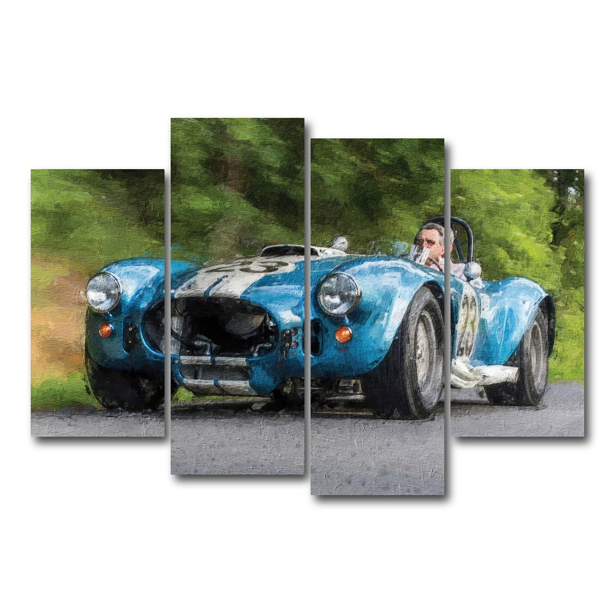 AUTO-MOCKUP WHITE | ac cobra 1 | 4 Piece | Gallery Wrap Canvas | group=4_short