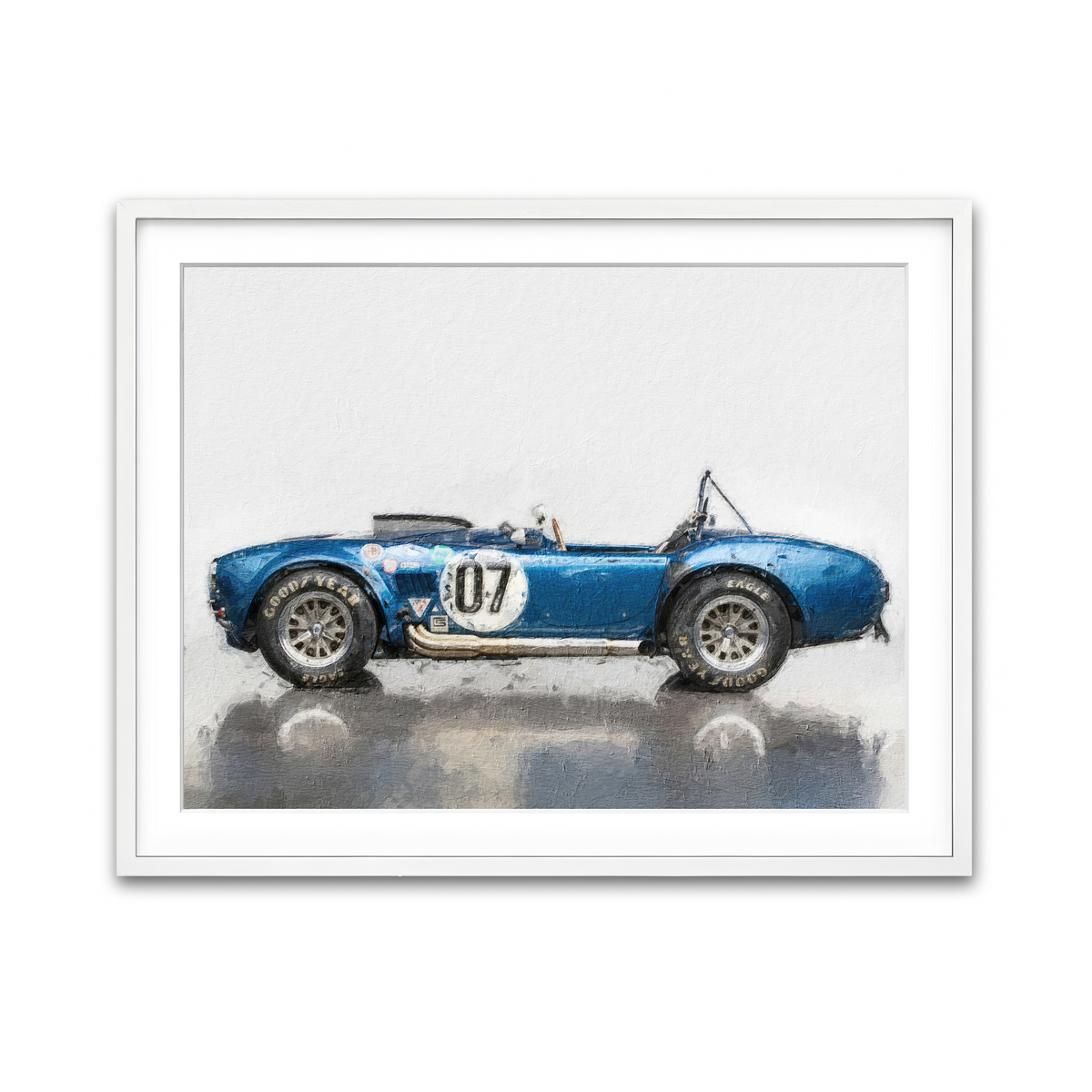 Framed Print 4x3 White