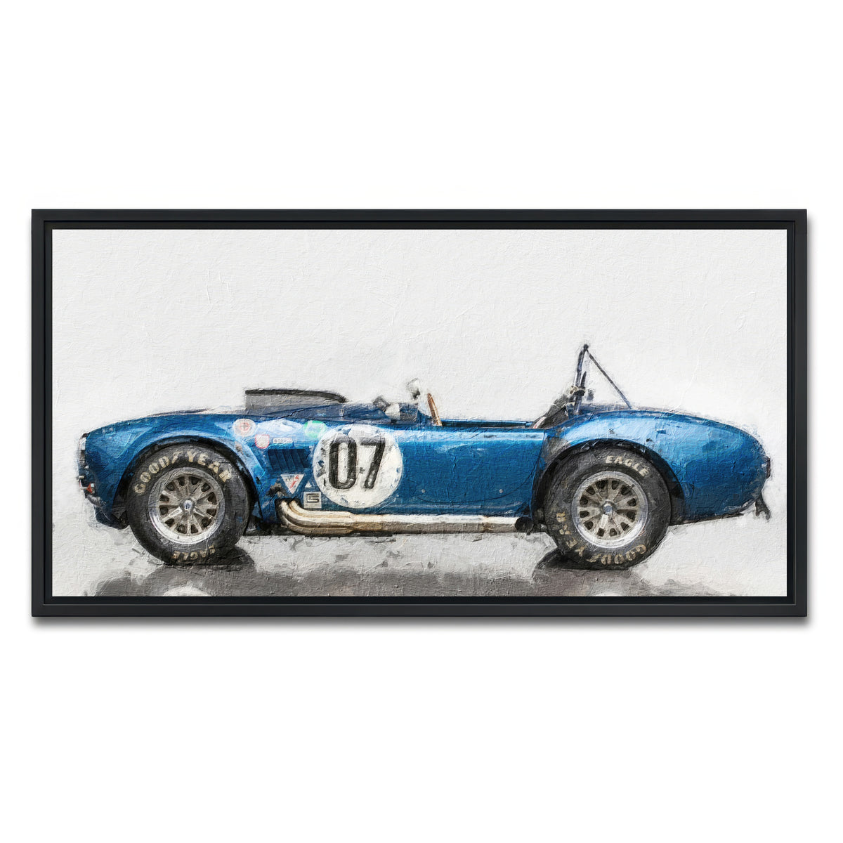 AUTO-MOCKUP WHITE | ac cobra 2 | 1 Piece | Black Framed Canvas | group=2x1