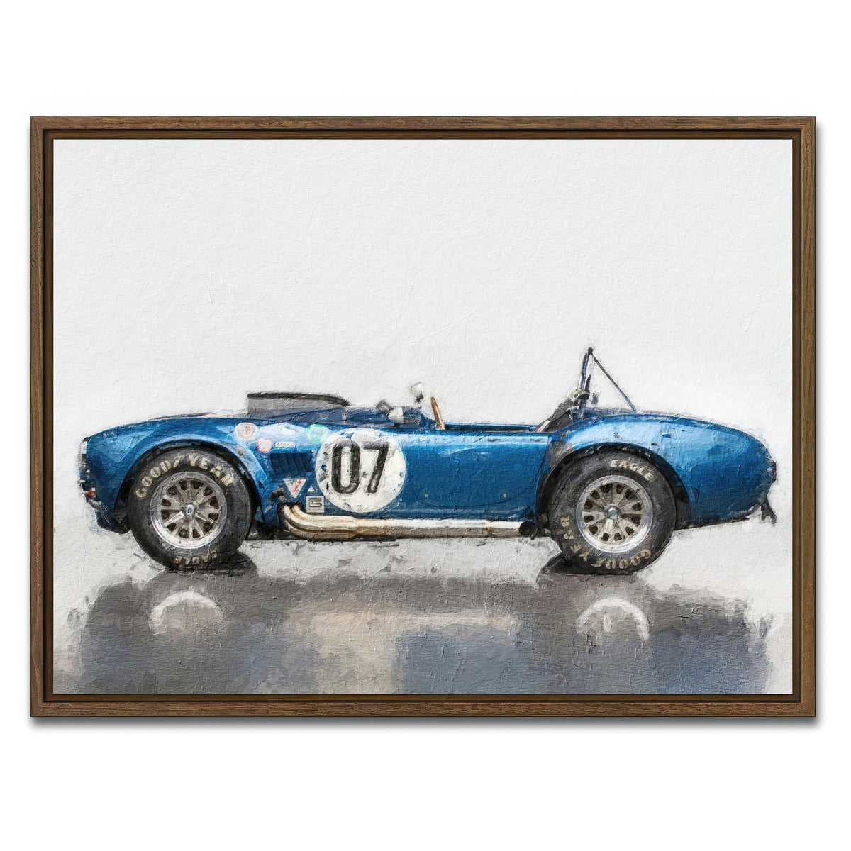 AUTO-MOCKUP WHITE | ac cobra 2 | 1 Piece | Walnut Framed Canvas | group=4x3