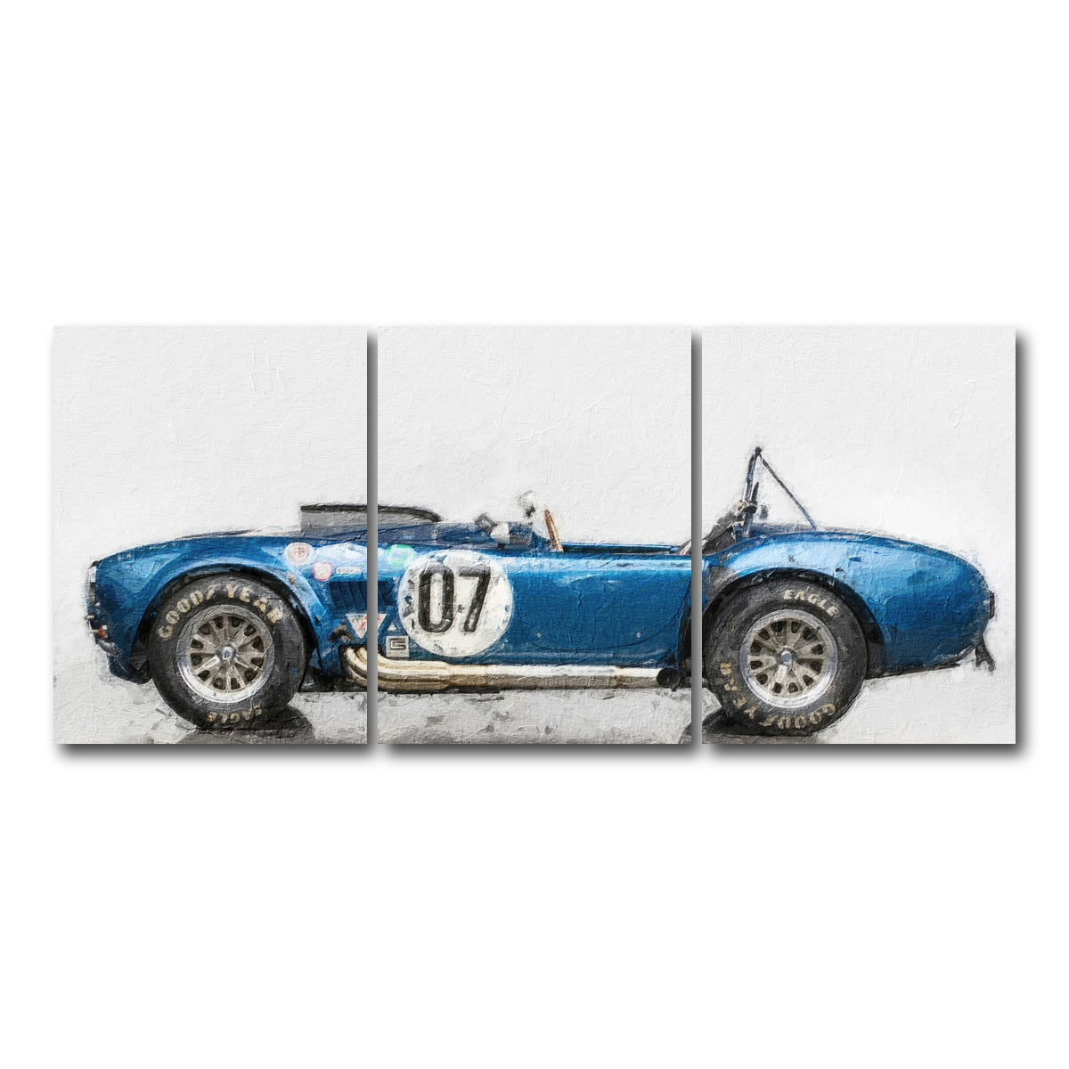 AUTO-MOCKUP WHITE | ac cobra 2 | 3 Piece | Gallery Wrap Canvas | group=18x24
