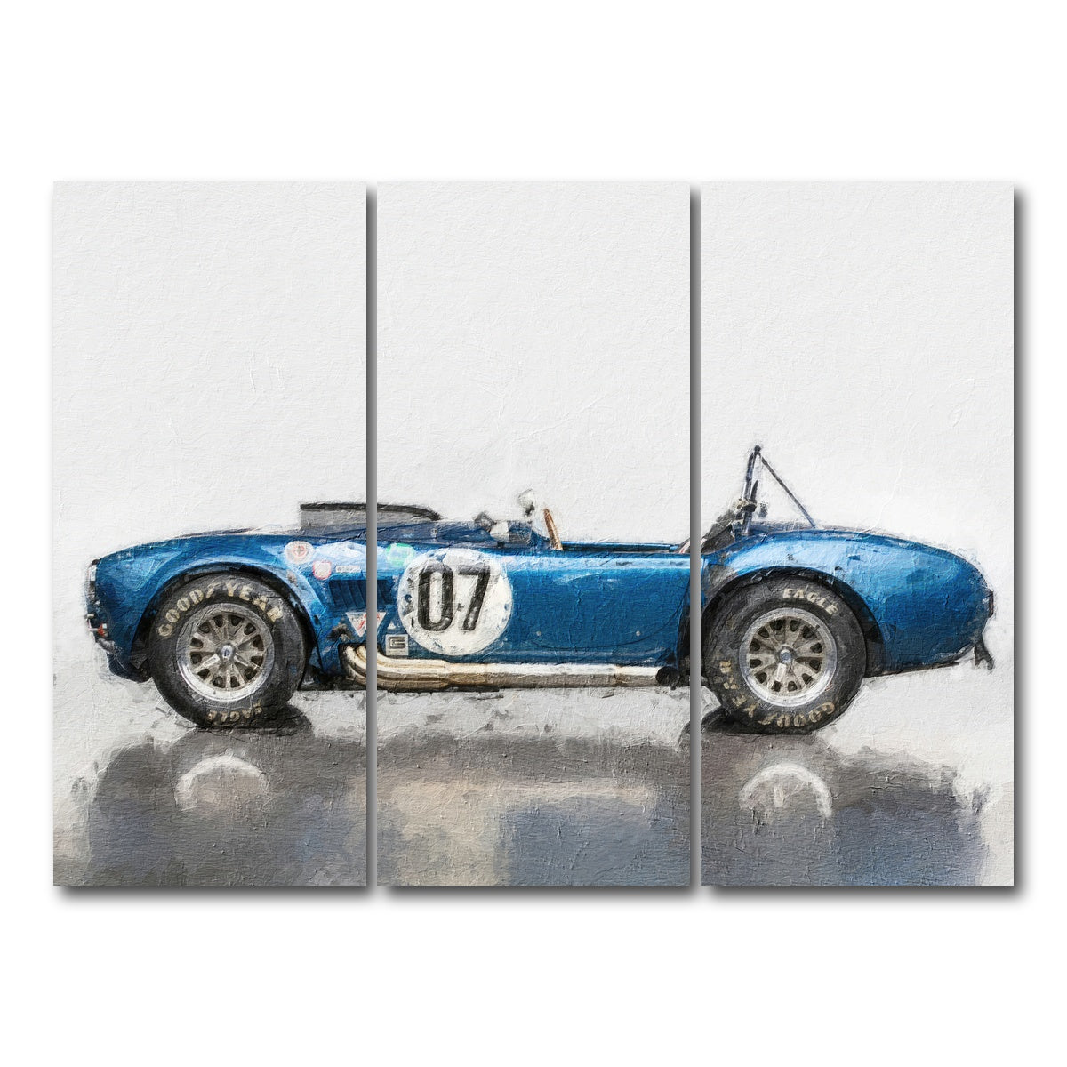 AUTO-MOCKUP WHITE | ac cobra 2 | 3 Piece | Gallery Wrap Canvas | group=8x18