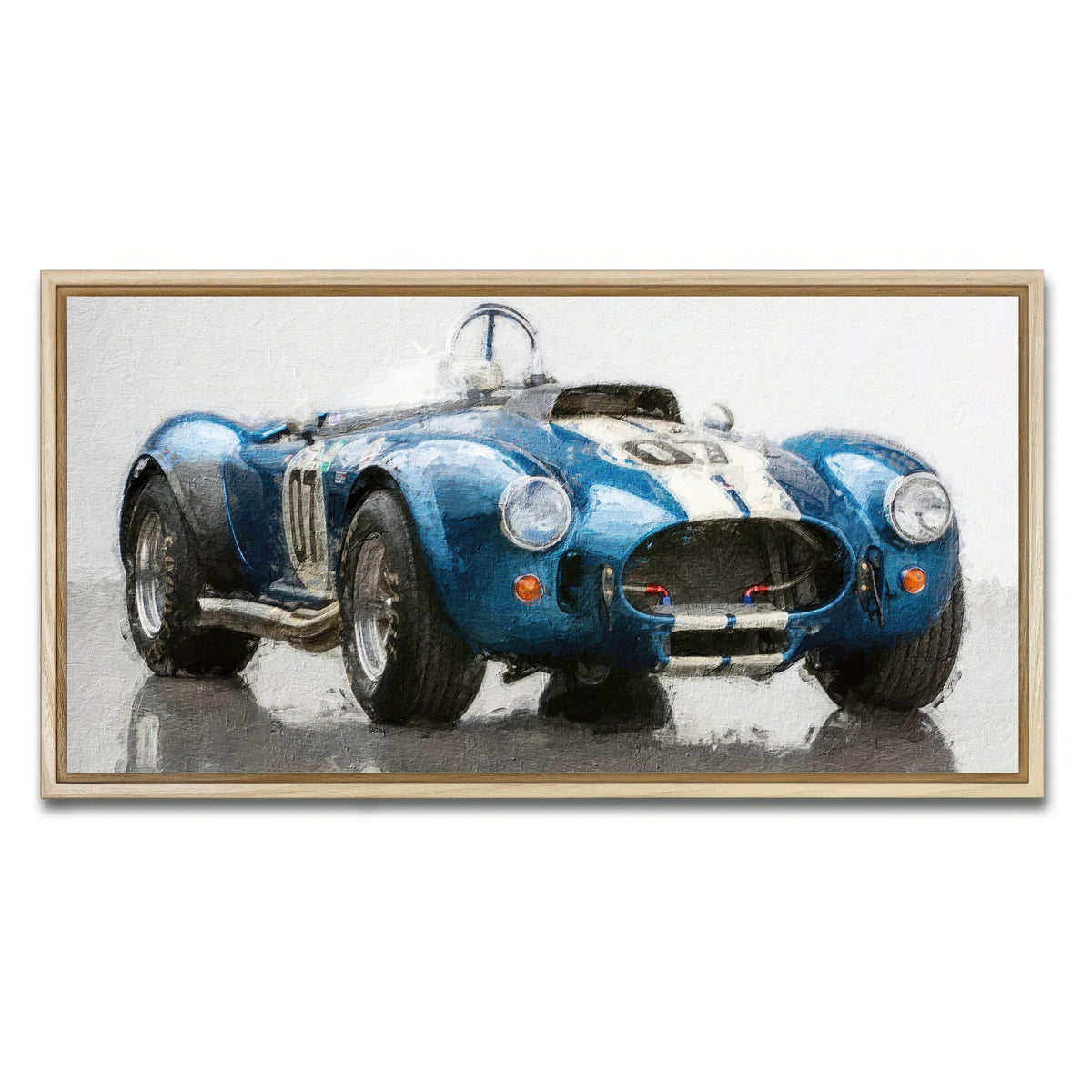 AUTO-MOCKUP WHITE | ac cobra 5 | 1 Piece | Natural Framed Canvas | group=2x1