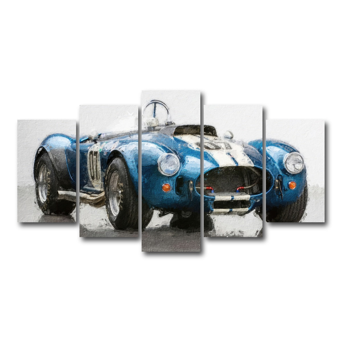 AUTO-MOCKUP WHITE | ac cobra 5 | 5 Piece | Gallery Wrap Canvas | group=5_normal