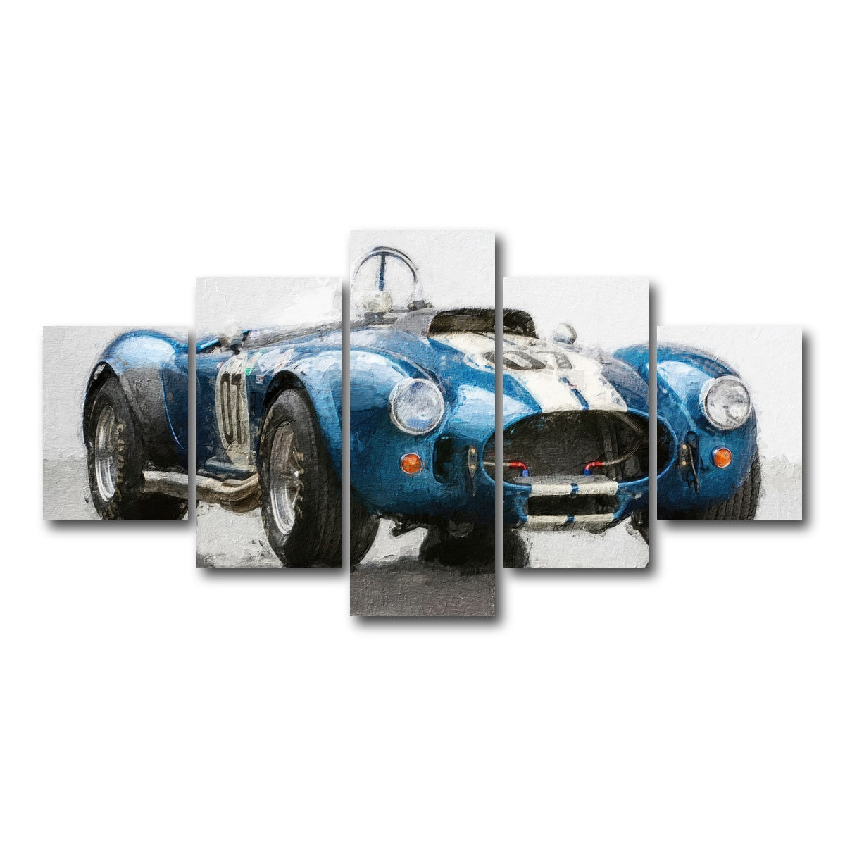 AUTO-MOCKUP WHITE | ac cobra 5 | 5 Piece | Gallery Wrap Canvas | group=5_short