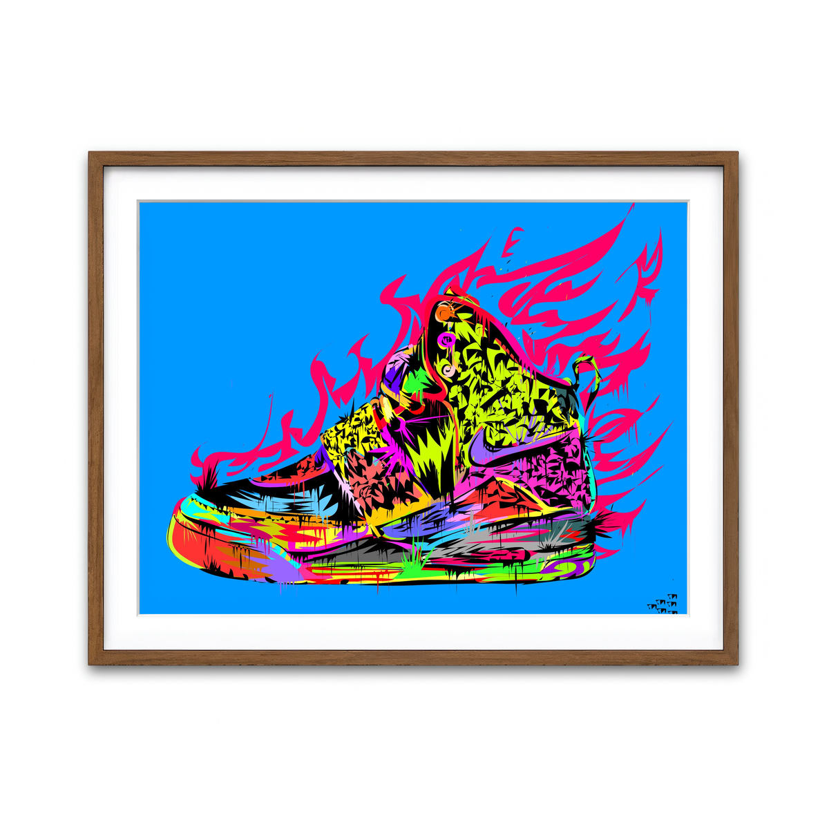 Framed Print 4x3 Walnut