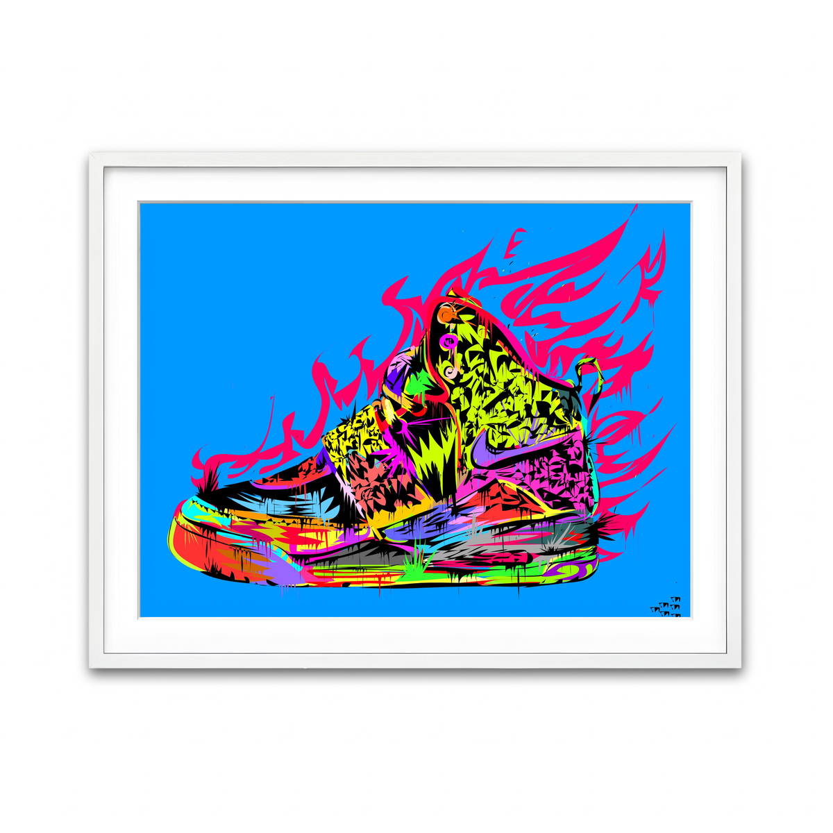 Framed Print 4x3 White