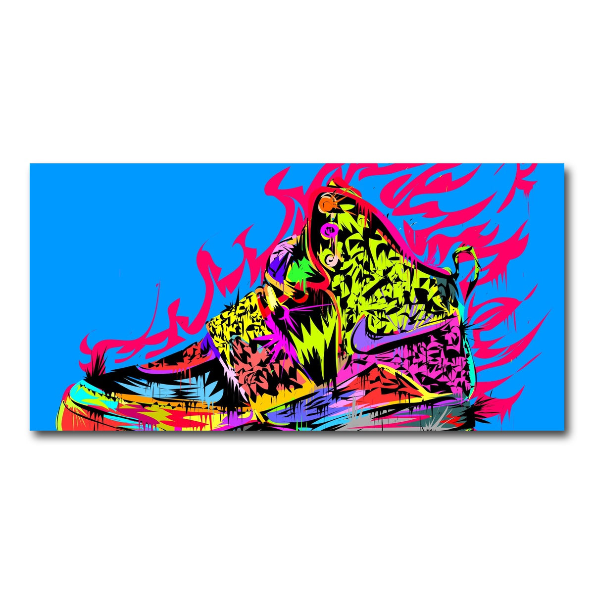 AUTO-MOCKUP WHITE | air yeezy | 1 Piece | Gallery Wrap Canvas | group=2x1