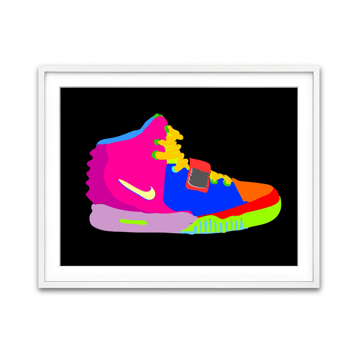 Framed Print 4x3 White