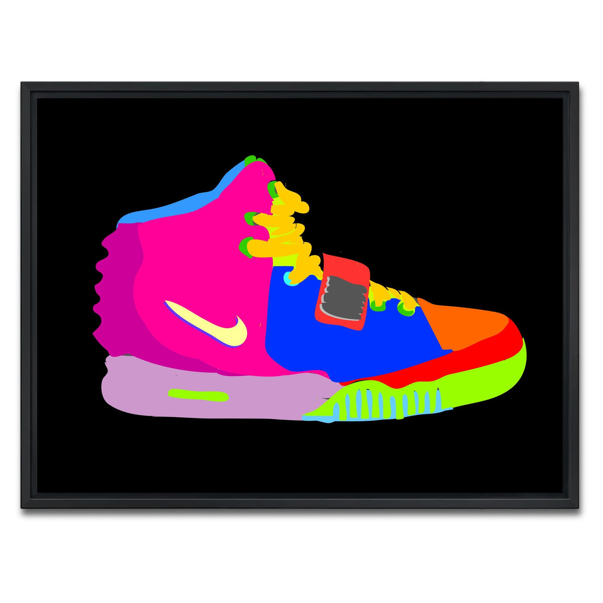 AUTO-MOCKUP WHITE | air yeezy and them | 1 Piece | Black Framed Canvas | group=4x3