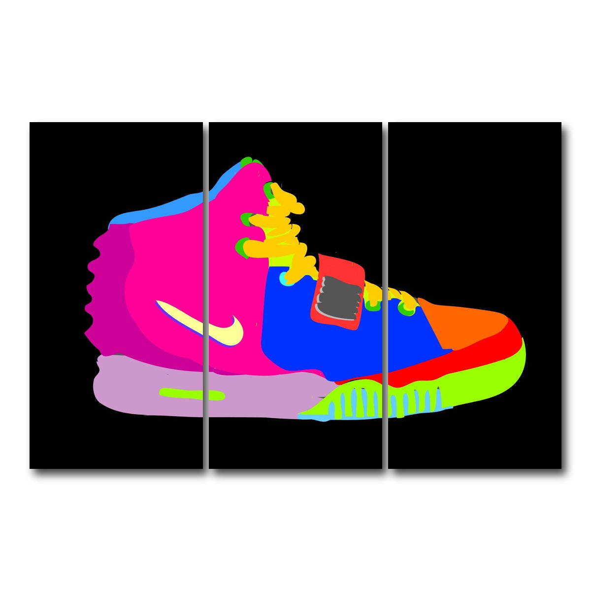 AUTO-MOCKUP WHITE | air yeezy and them | 3 Piece | Gallery Wrap Canvas | group=12x24