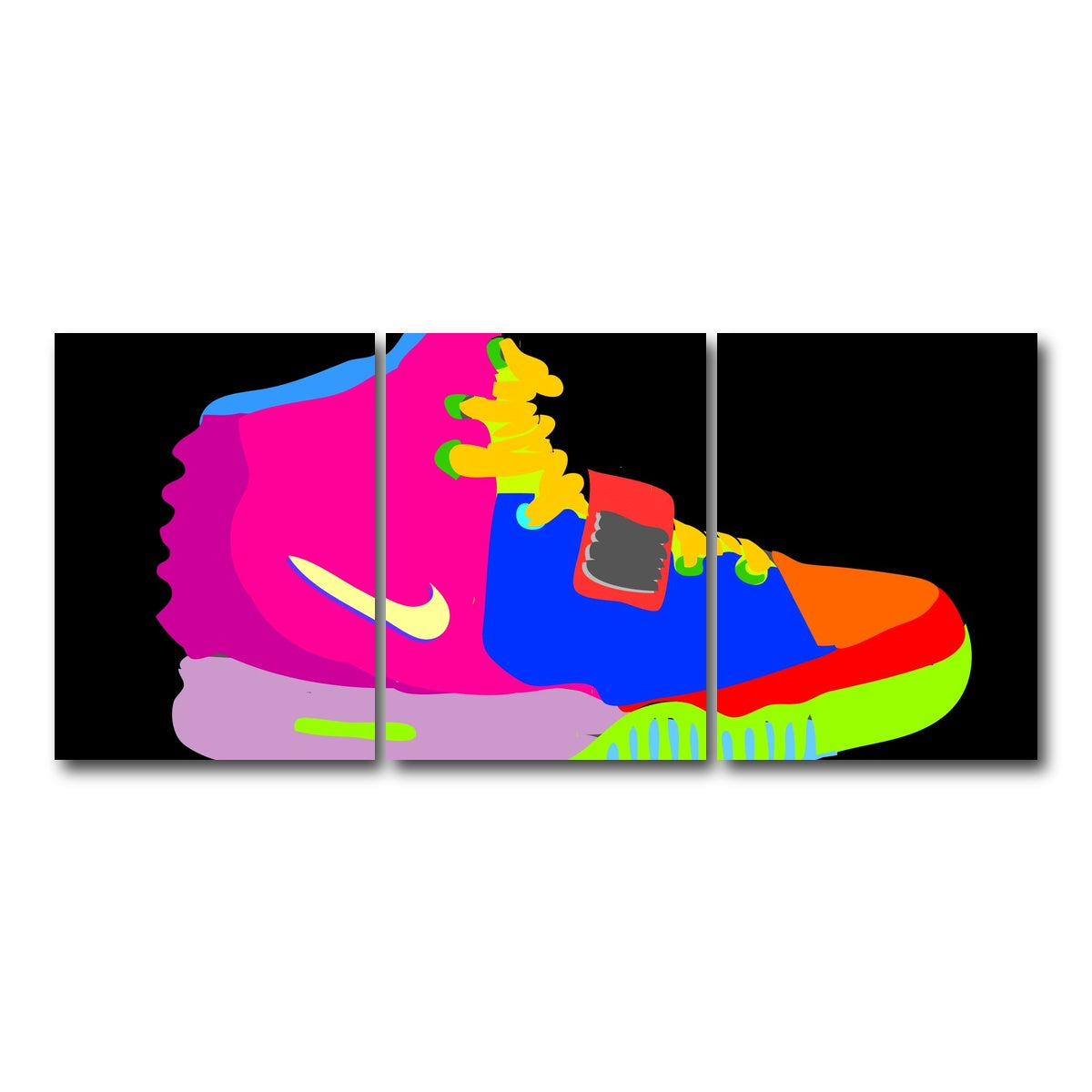 AUTO-MOCKUP WHITE | air yeezy and them | 3 Piece | Gallery Wrap Canvas | group=18x24