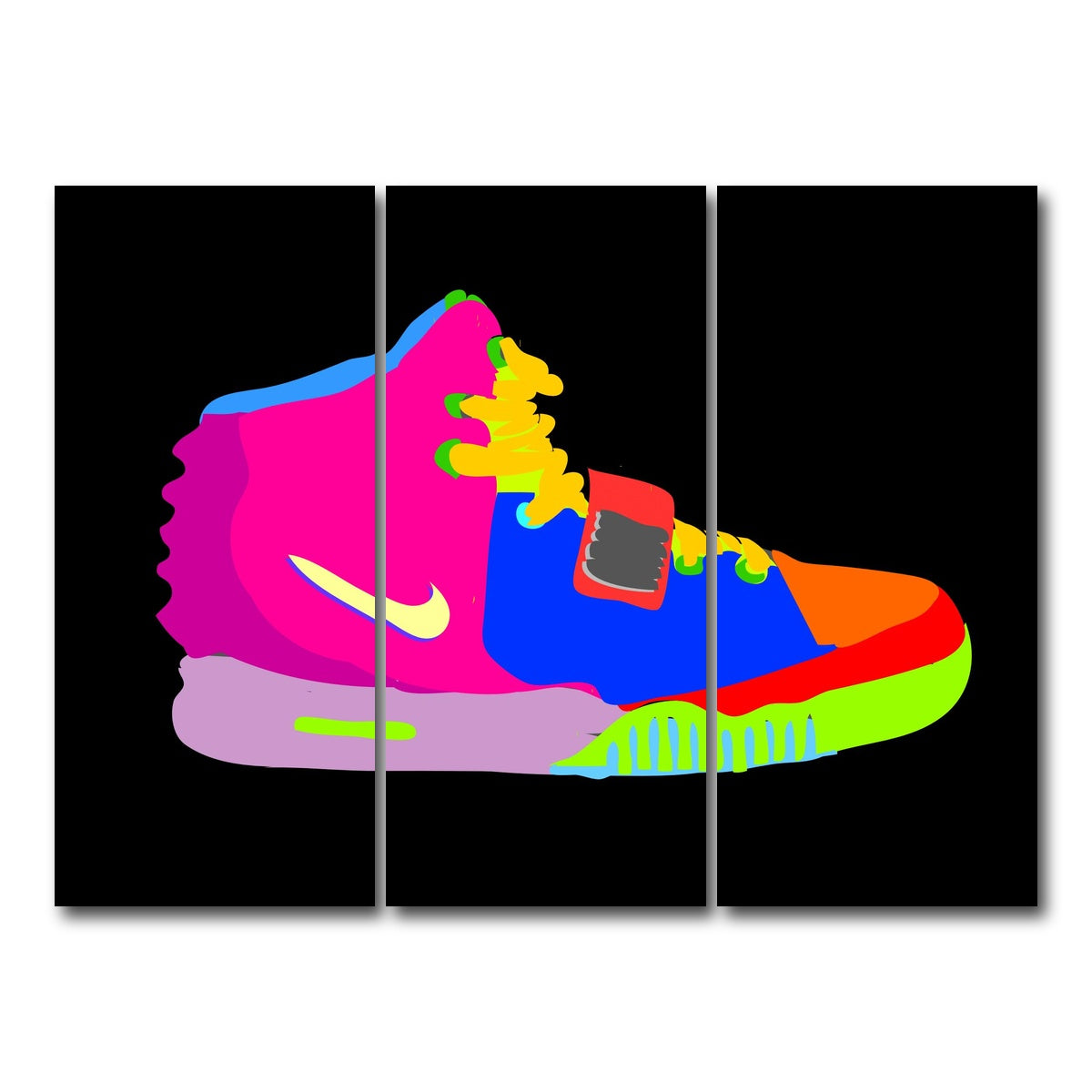 AUTO-MOCKUP WHITE | air yeezy and them | 3 Piece | Gallery Wrap Canvas | group=8x18