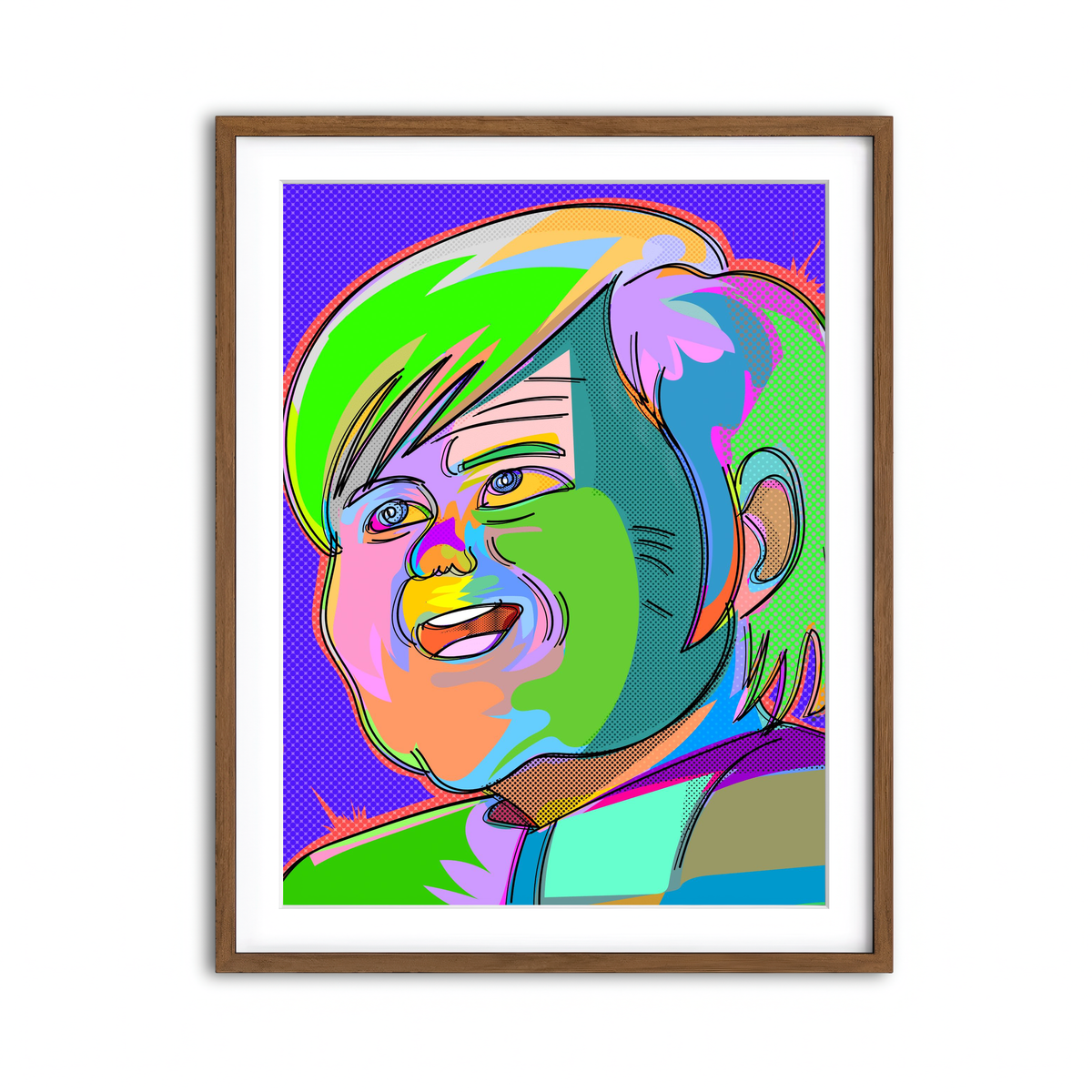 Framed Print 3x4 Walnut