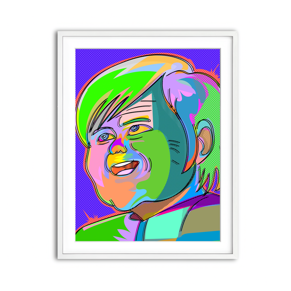 Framed Print 3x4 White