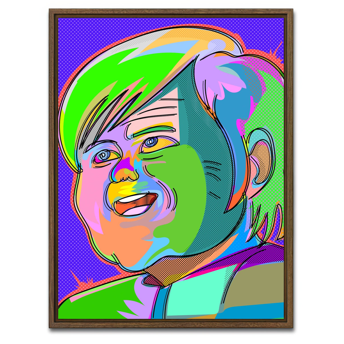 AUTO-MOCKUP WHITE | akira ghost | 1 Piece | Walnut Framed Canvas | group=3x4