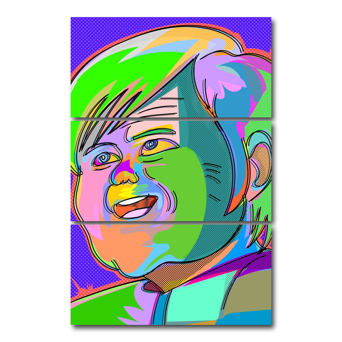 AUTO-MOCKUP WHITE | akira ghost | 3 Piece | Gallery Wrap Canvas | group=12x24_stacked