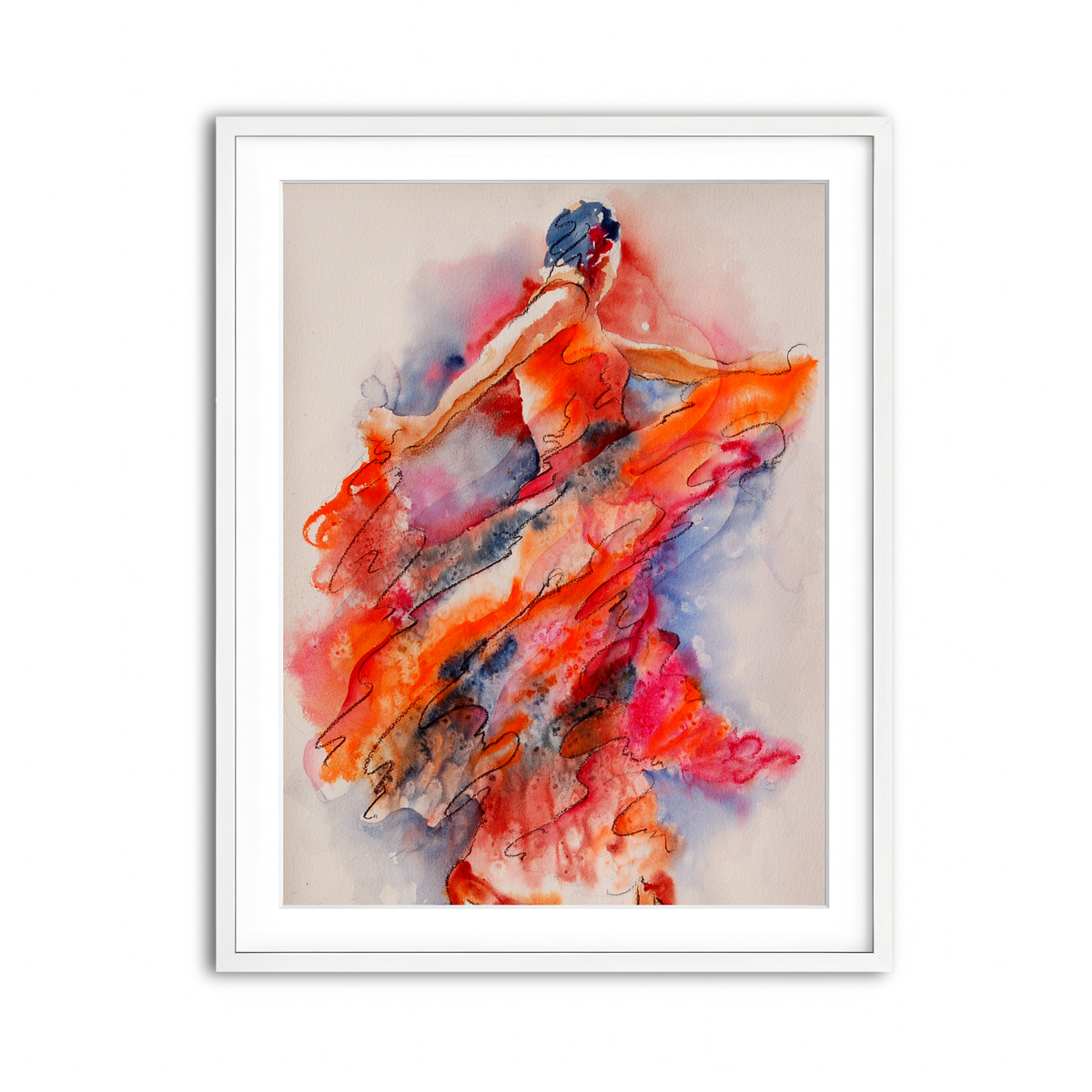 Framed Print 3x4 White