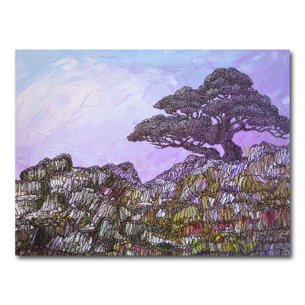 AUTO-MOCKUP WHITE | alone but undesperate | 1 Piece | Gallery Wrap Canvas | group=4x3