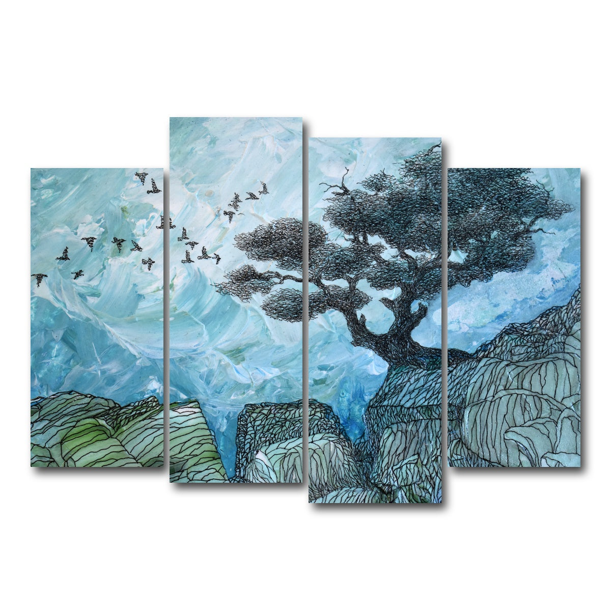 AUTO-MOCKUP WHITE | alone, content | 4 Piece | Gallery Wrap Canvas | group=4_normal