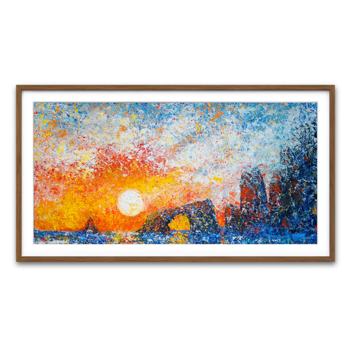 Framed Print 2x1 Walnut