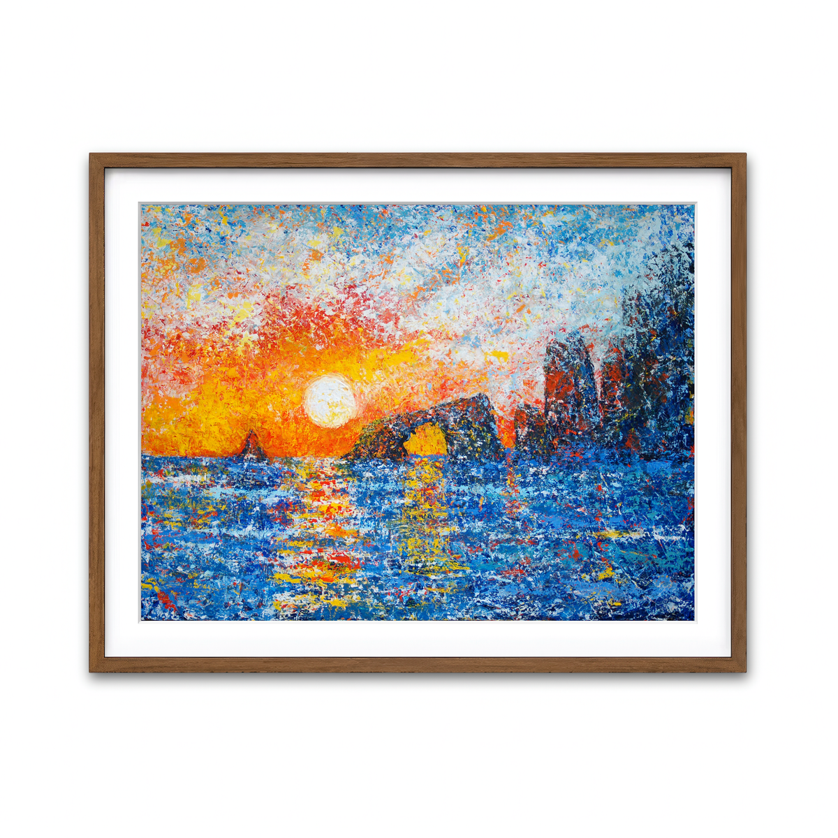 Framed Print 4x3 Walnut