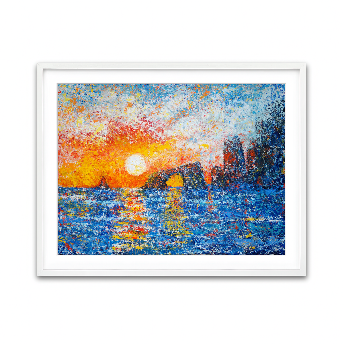 Framed Print 4x3 White