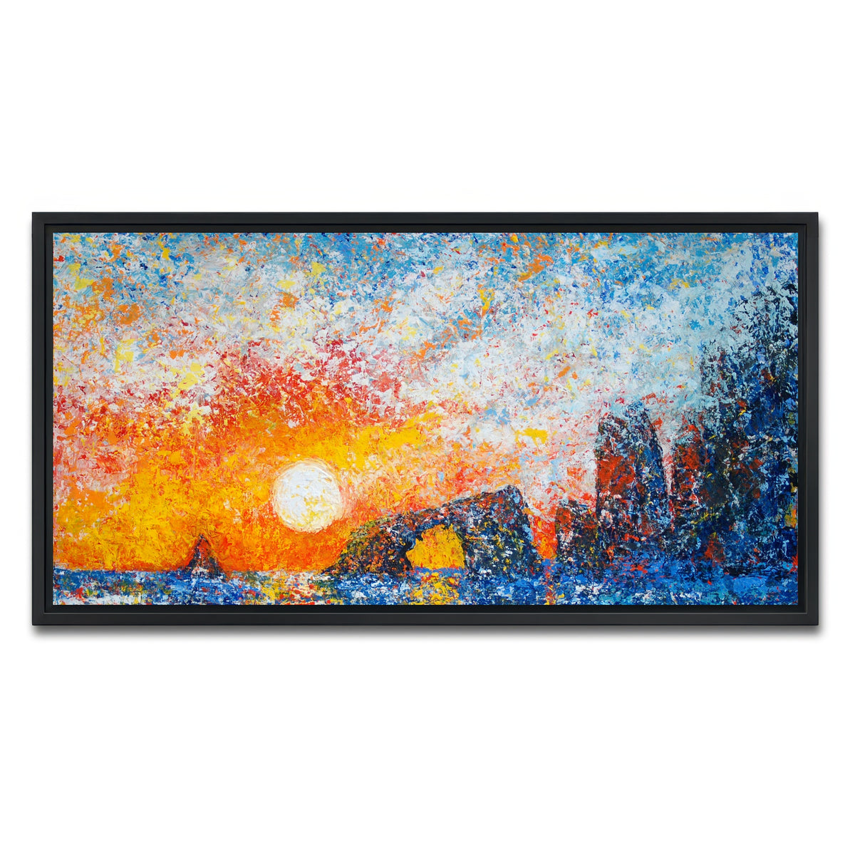 AUTO-MOCKUP WHITE | anacapa islands splendor | 1 Piece | Black Framed Canvas | group=2x1