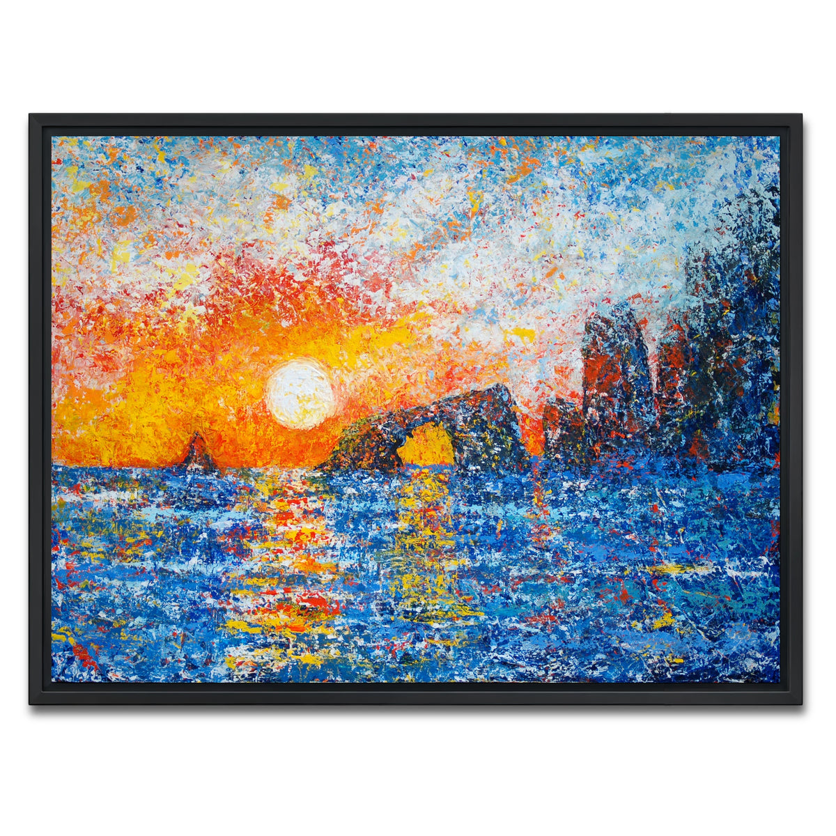 AUTO-MOCKUP WHITE | anacapa islands splendor | 1 Piece | Black Framed Canvas | group=4x3