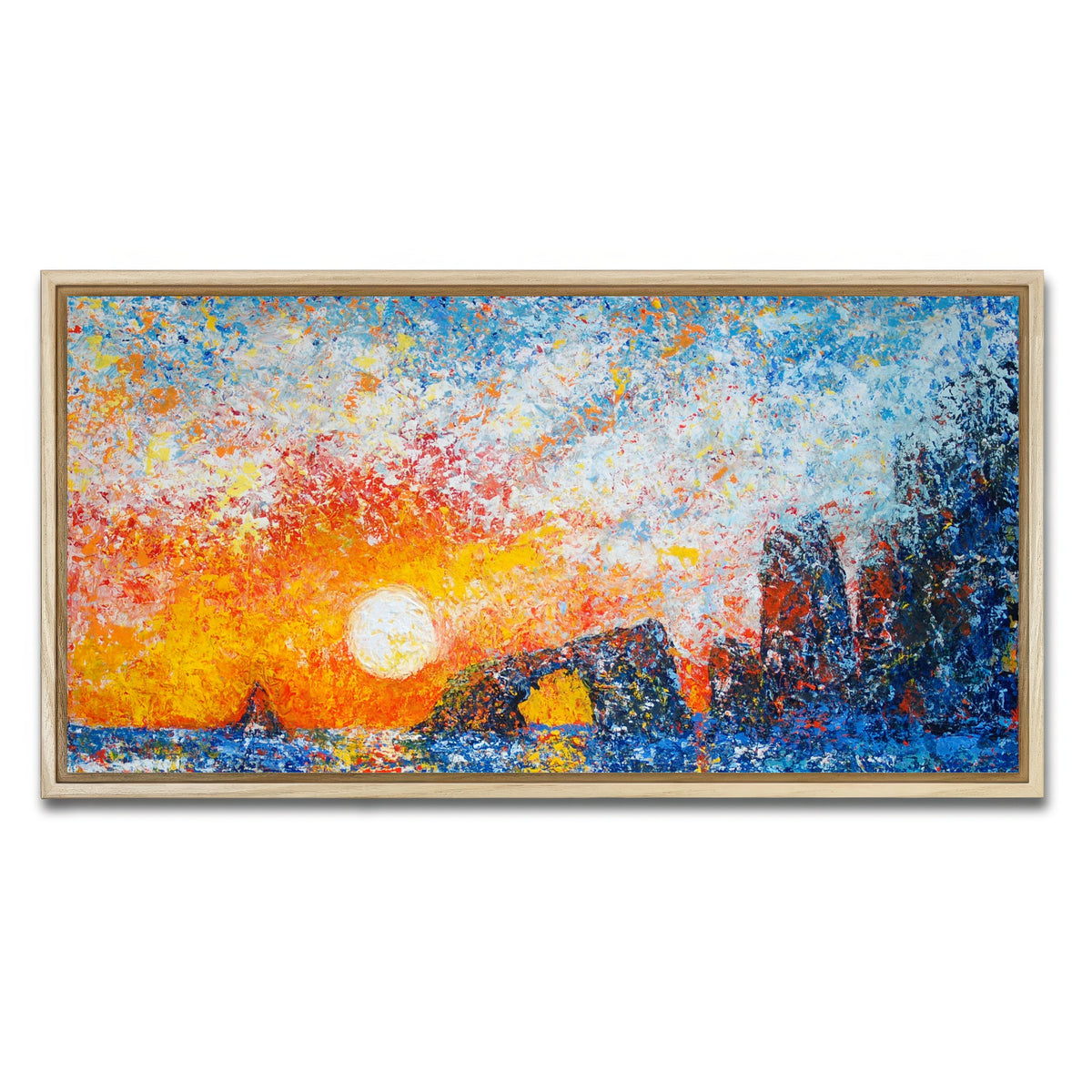 AUTO-MOCKUP WHITE | anacapa islands splendor | 1 Piece | Natural Framed Canvas | group=2x1