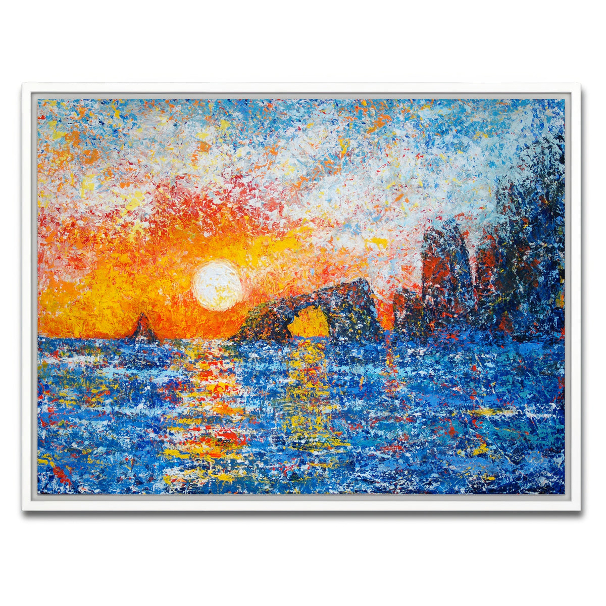 AUTO-MOCKUP WHITE | anacapa islands splendor | 1 Piece | White Framed Canvas | group=4x3