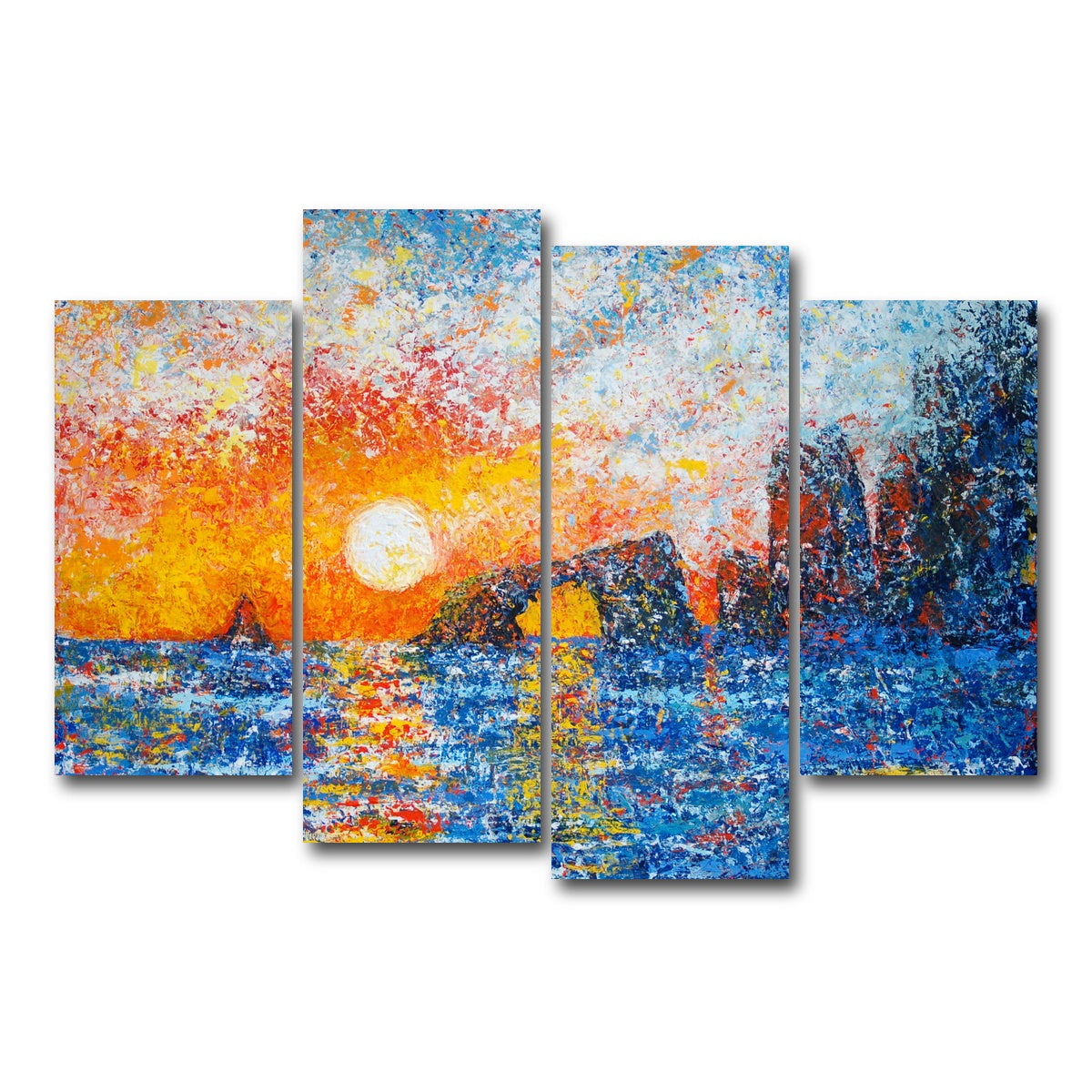 AUTO-MOCKUP WHITE | anacapa islands splendor | 4 Piece | Gallery Wrap Canvas | group=4_short