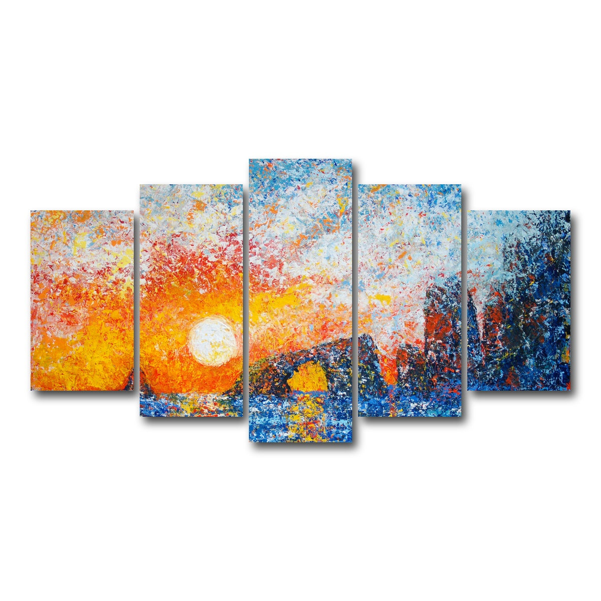 AUTO-MOCKUP WHITE | anacapa islands splendor | 5 Piece | Gallery Wrap Canvas | group=5_normal