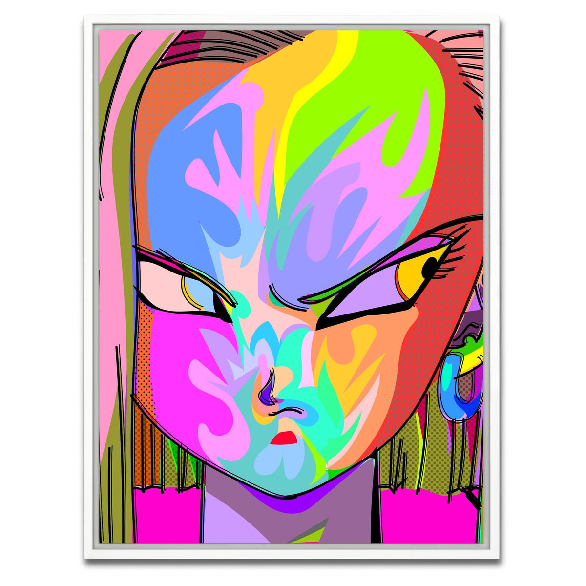 AUTO-MOCKUP WHITE | android | 1 Piece | White Framed Canvas | group=3x4