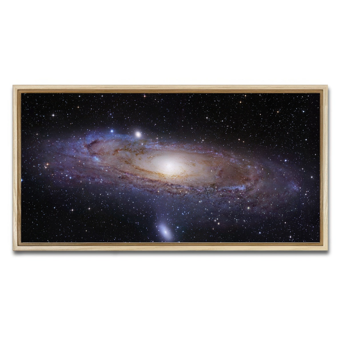 AUTO-MOCKUP WHITE | andromeda Galaxy | 1 Piece | Natural Framed Canvas | group=2x1