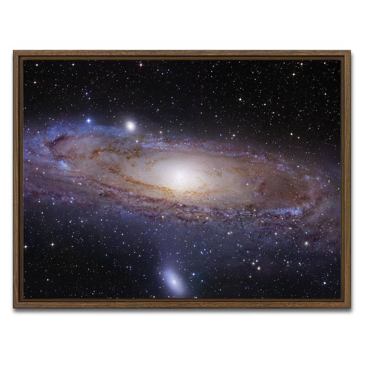 AUTO-MOCKUP WHITE | andromeda Galaxy | 1 Piece | Walnut Framed Canvas | group=4x3
