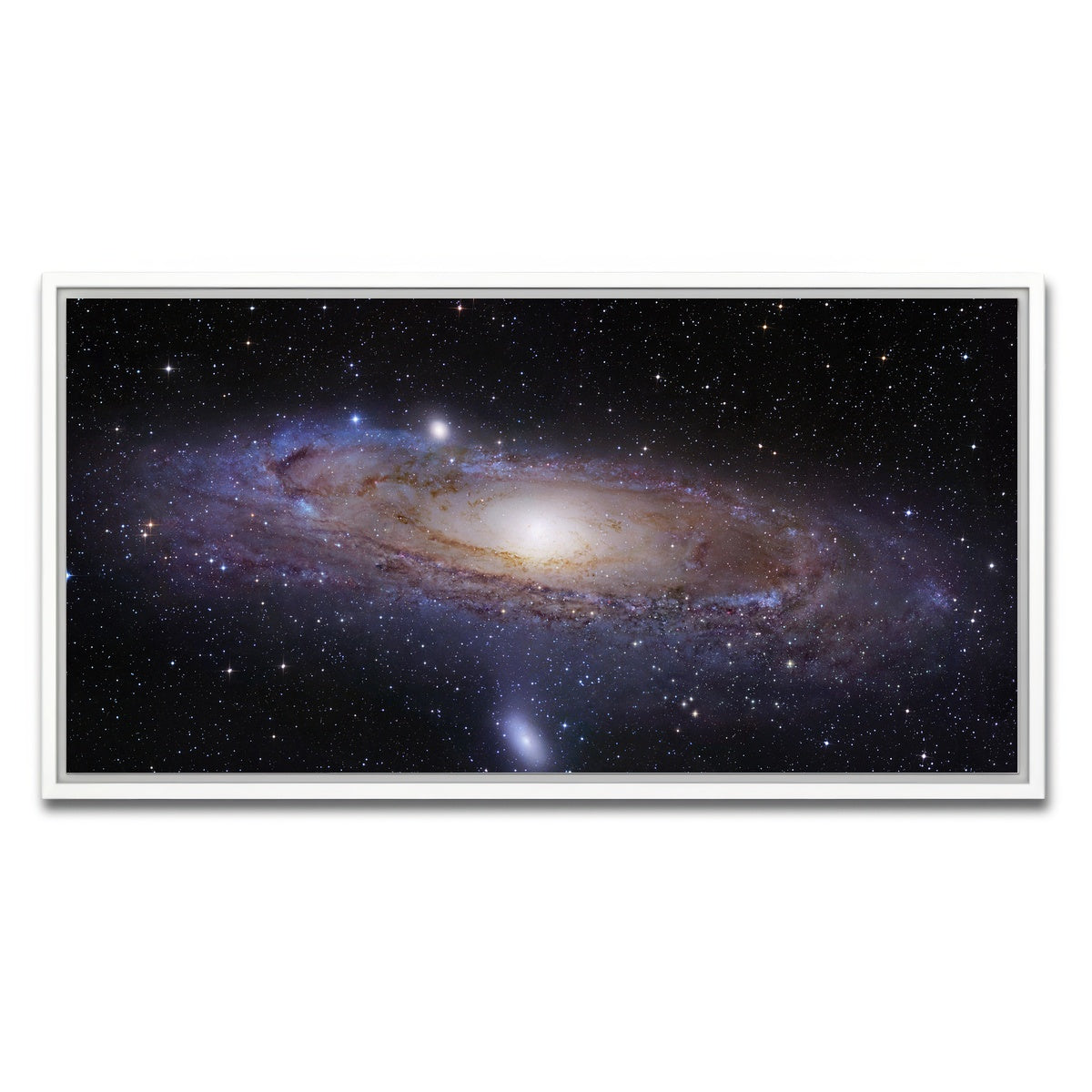 AUTO-MOCKUP WHITE | andromeda Galaxy | 1 Piece | White Framed Canvas | group=2x1