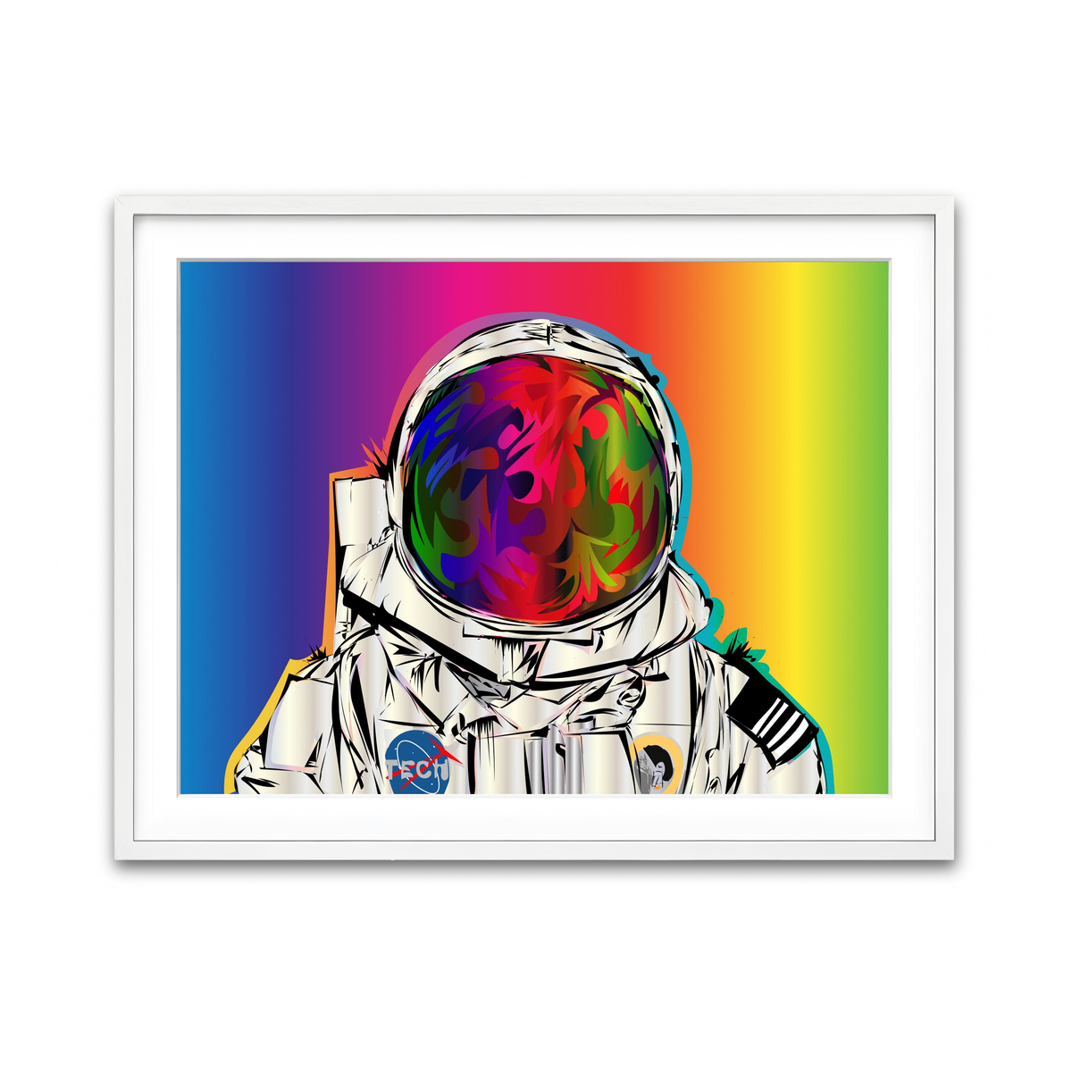 Framed Print 4x3 White