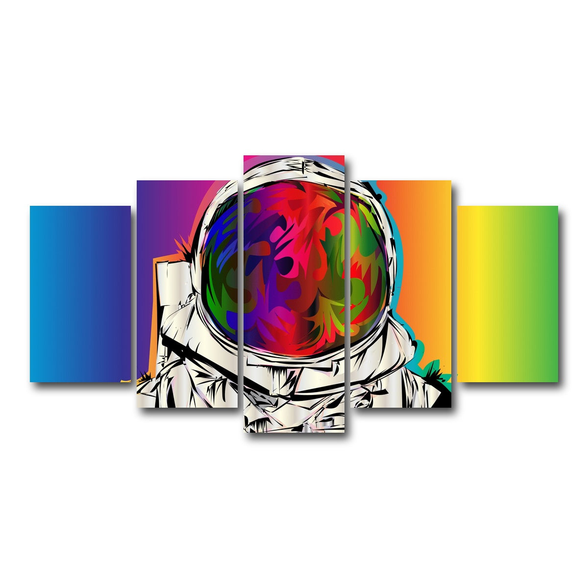 AUTO-MOCKUP WHITE | astronaut | 5 Piece | Gallery Wrap Canvas | group=5_normal