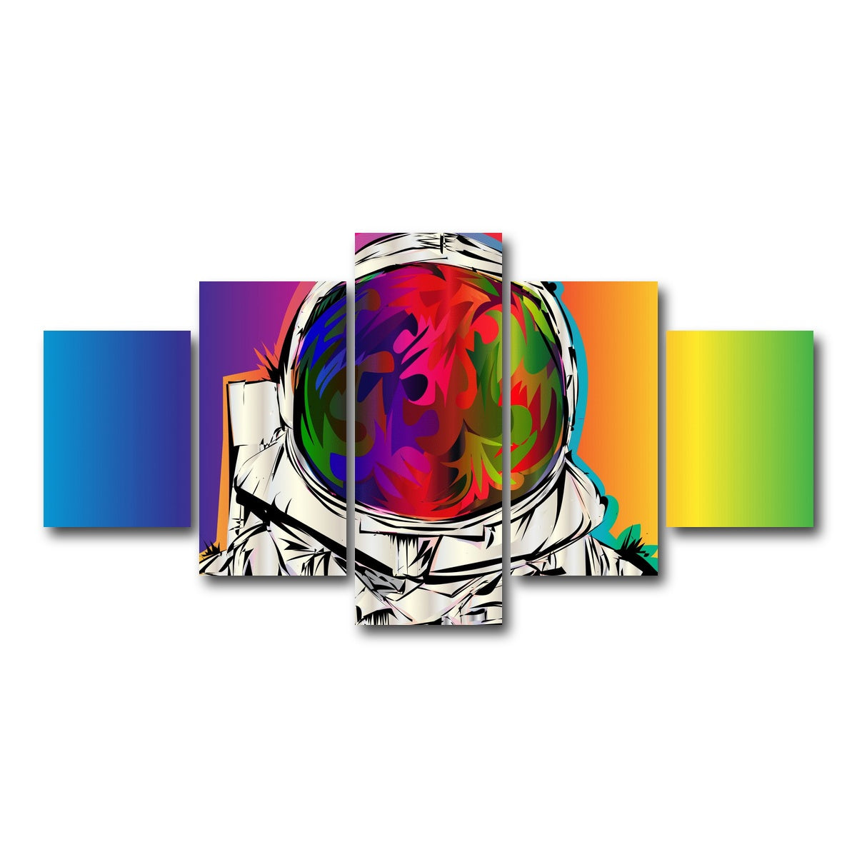 AUTO-MOCKUP WHITE | astronaut | 5 Piece | Gallery Wrap Canvas | group=5_short