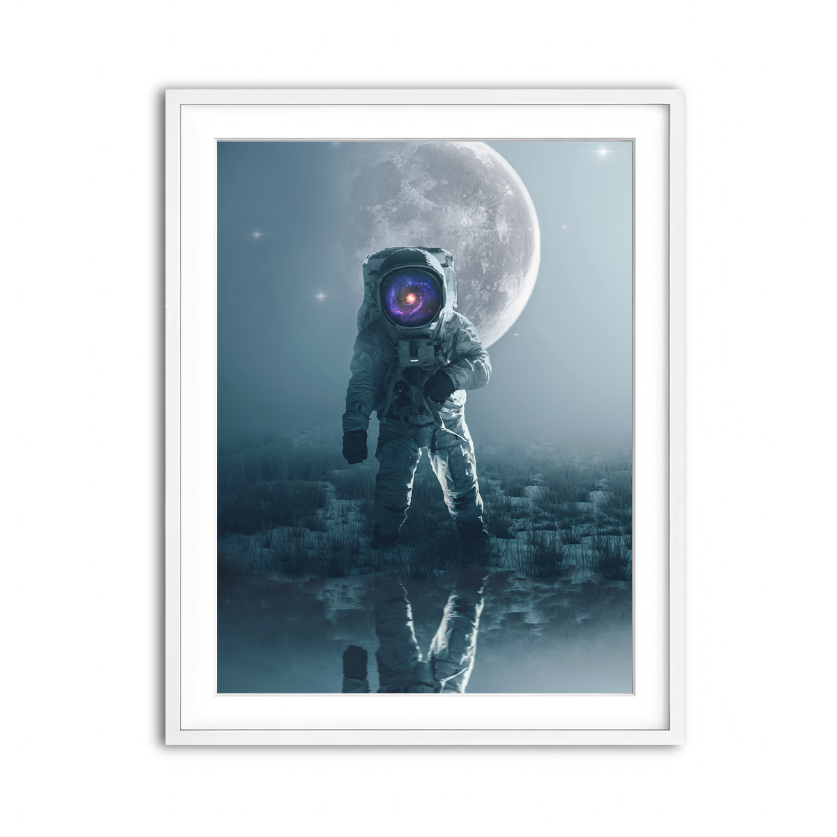 Framed Print 3x4 White