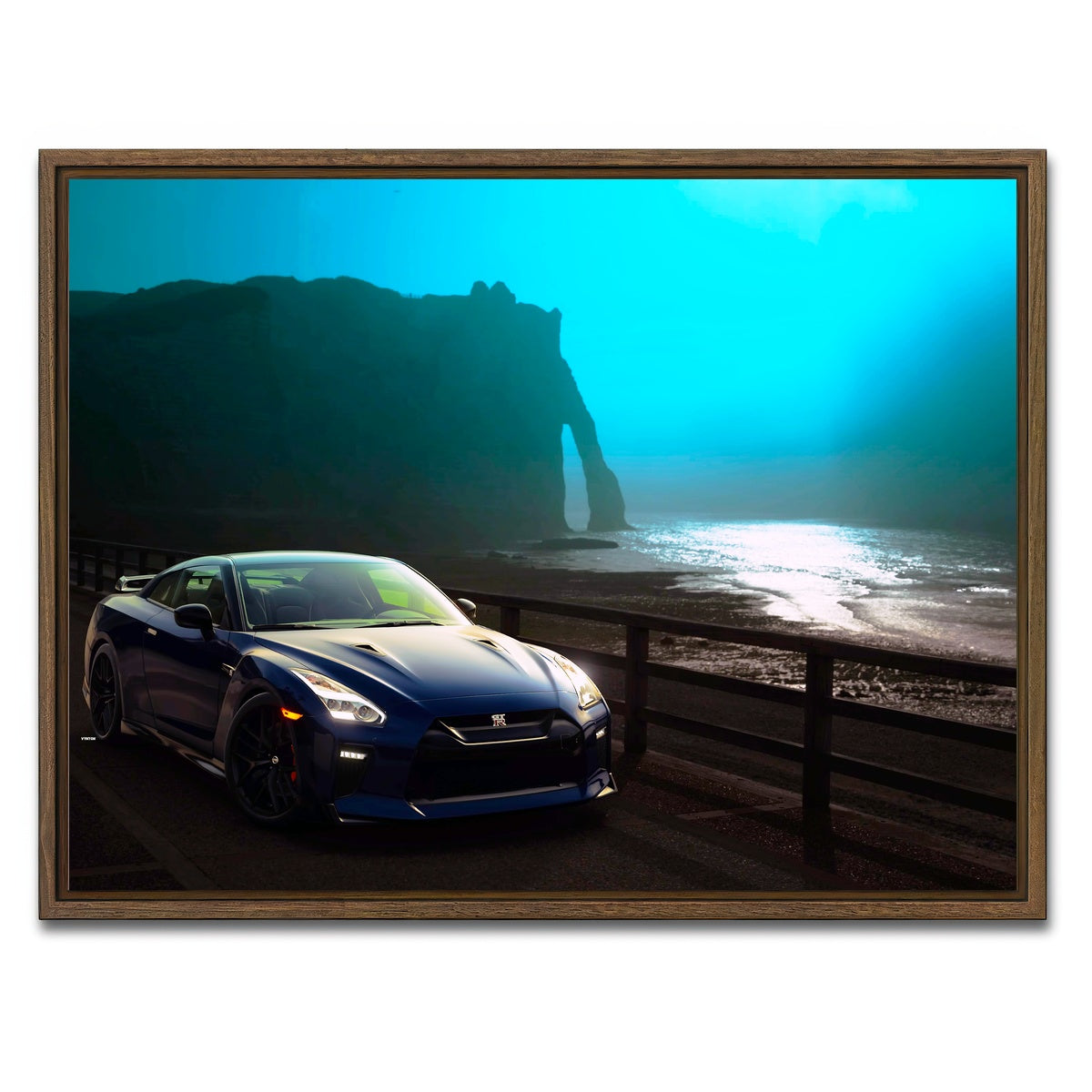 AUTO-MOCKUP WHITE | atomic breath | 1 Piece | Walnut Framed Canvas | group=4x3