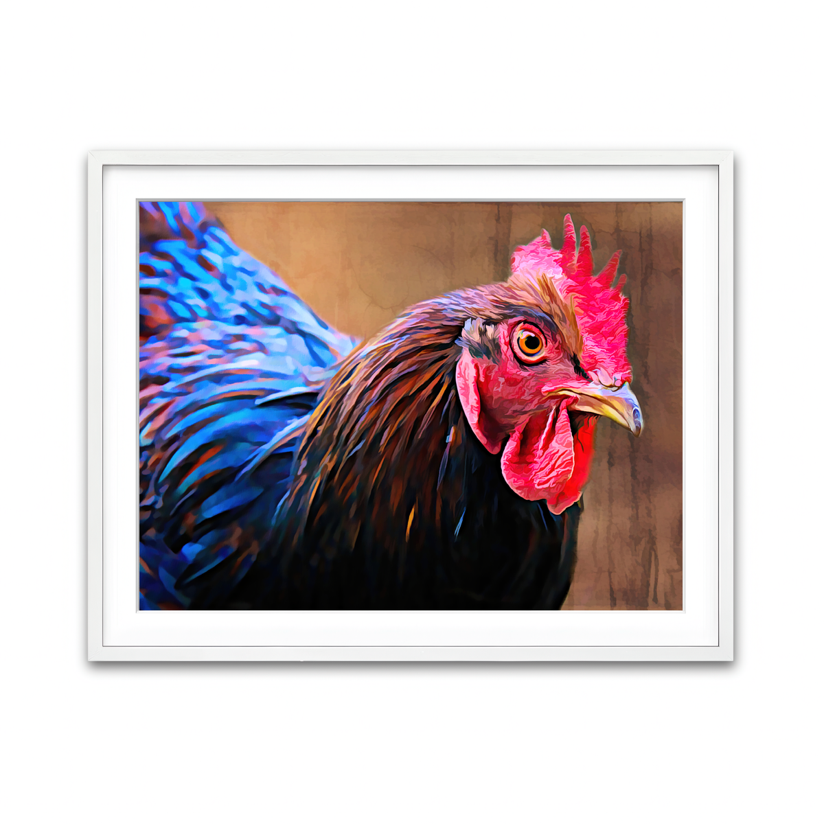 Framed Print 4x3 White