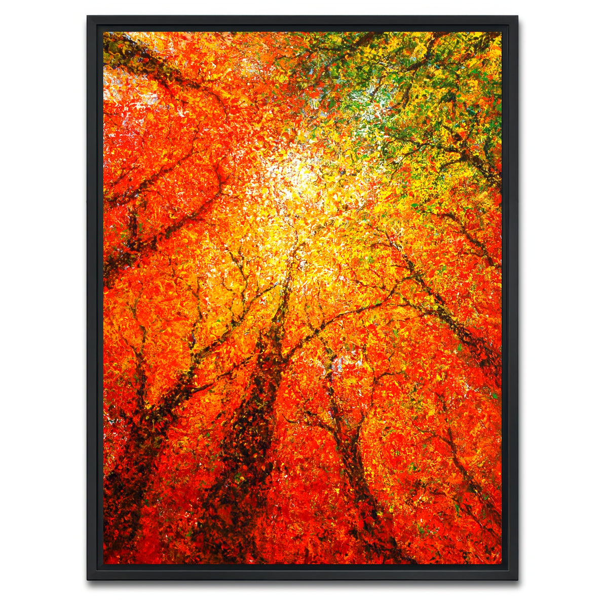 AUTO-MOCKUP WHITE | autumn glimmer | 1 Piece | Black Framed Canvas | group=3x4