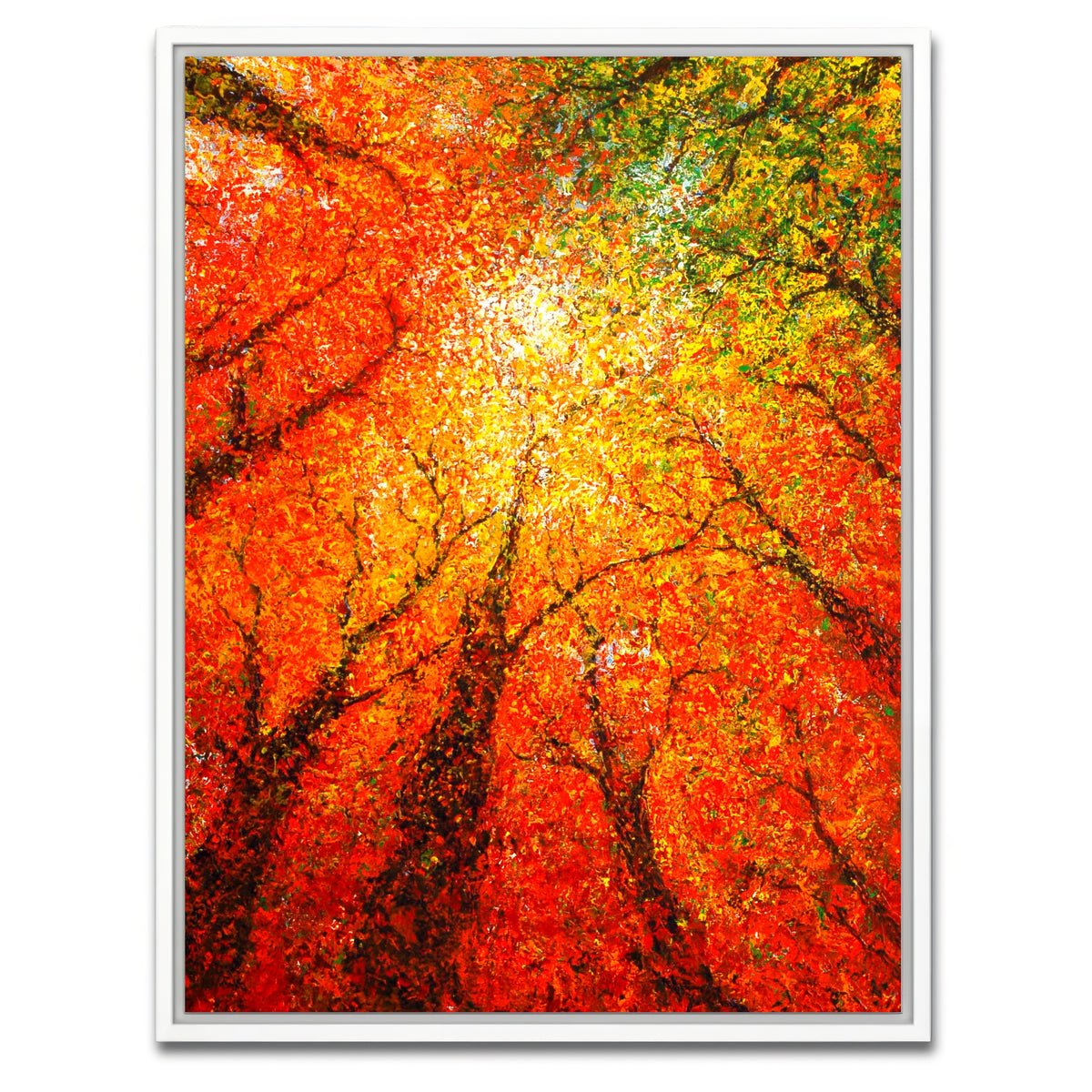 AUTO-MOCKUP WHITE | autumn glimmer | 1 Piece | White Framed Canvas | group=3x4